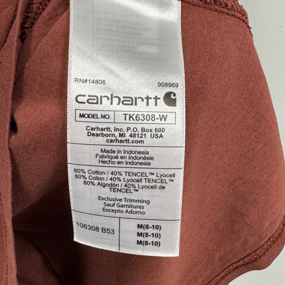 Carhartt Women's Medium Loose Fit Lightweight Long-Sleeve T-Shirt Graphic Script - Picture 7 of 8